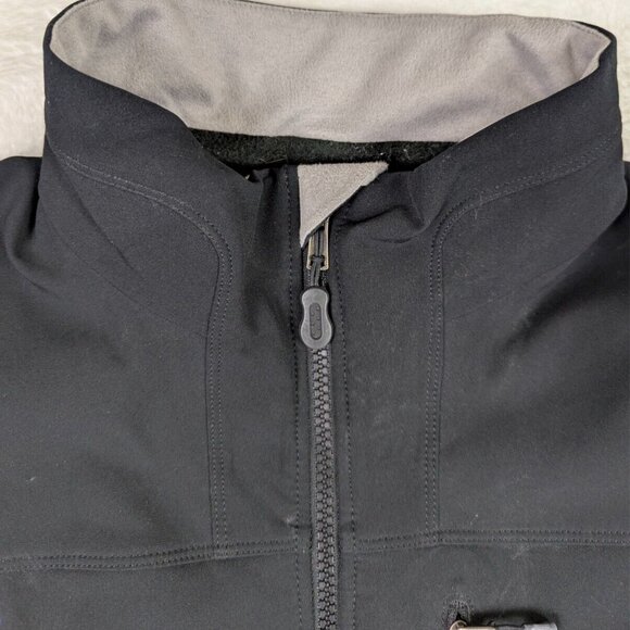 Patagonia Jacket Mens Large Black Guide Soft Shell Zip Up Embroidered - Picture 5 of 16